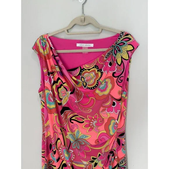 Peter Nygard Side Ruched Dress, size 16 - Picture 8 of 11